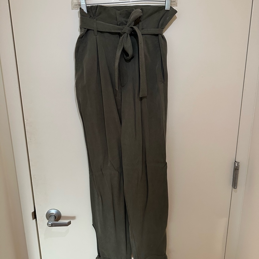 Reformation army green pants